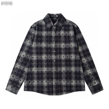 CHROME HEARTS 크롬하츠 크로스 포인트 플란넬 체크 셔츠