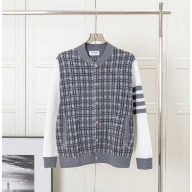 THOM BROWNE 톰브라운 메탈버튼 체크배색 자켓 2COLOR