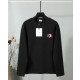 MONCLER 몽클레어 60064 트리플 로고 패치 자카드 스웨트 셔츠 2COLOR
