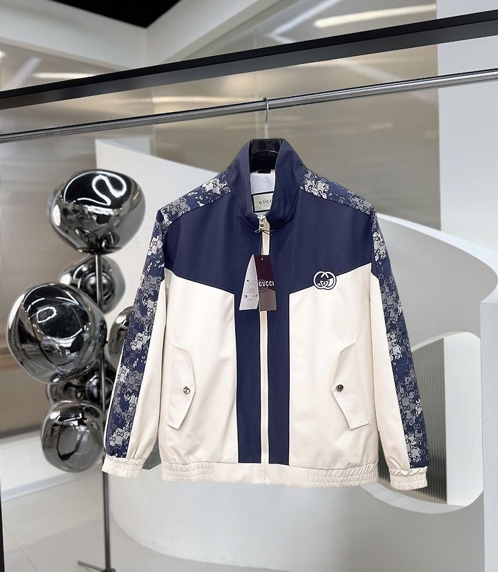 GUCCI 구찌 60287 GG 자카드 패널 테크니컬 자켓