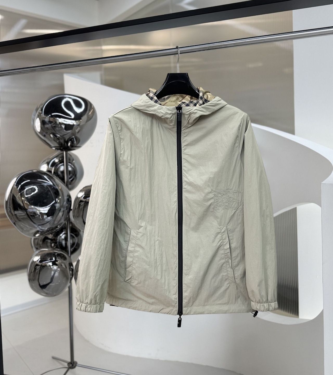 BURBERRY 버버리 60273 뉴포트 체크 리버시블 윈드브레이커