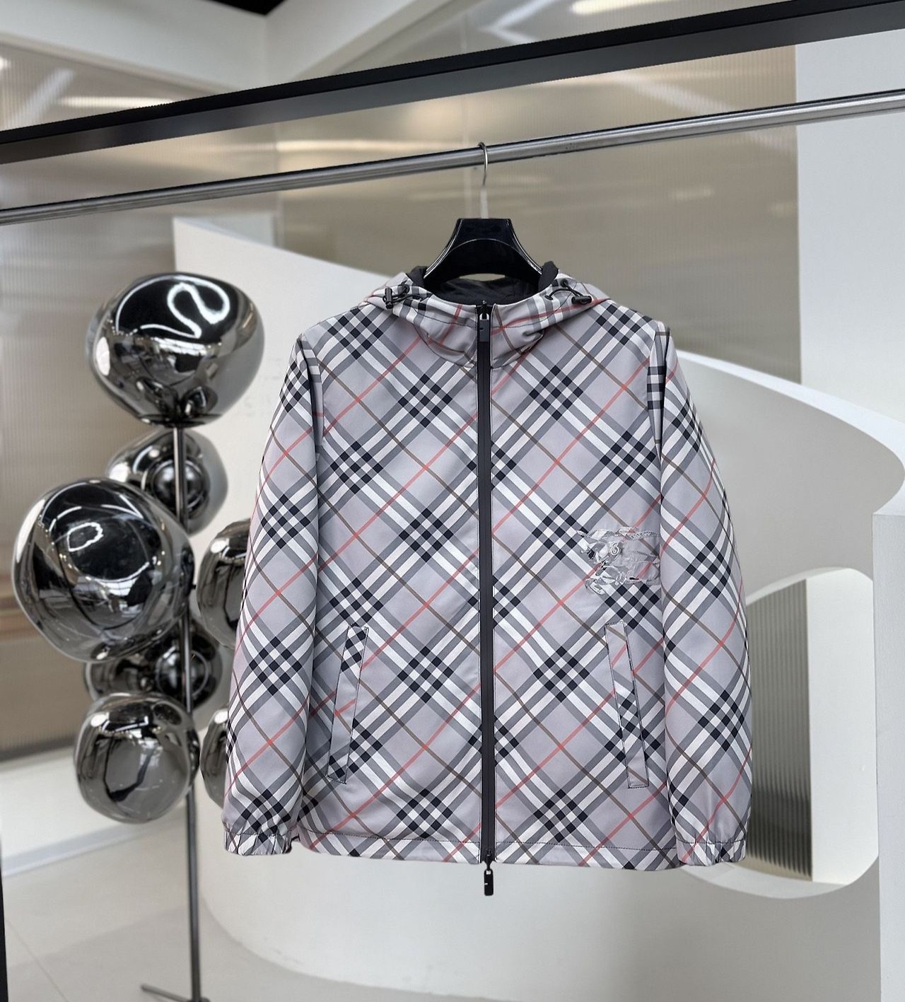 BURBERRY 버버리 60274 뉴포트 체크 리버시블 윈드브레이커
