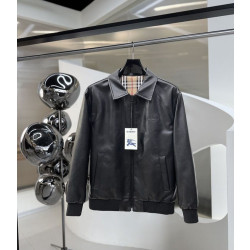 BURBERRY 버버리 60294 라이닝 레더 보머 자켓