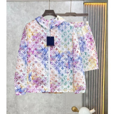 LOUIS VUITTON 루이비통 60228 워터 컬러 모노그램 윈드브레이커+쇼츠 세트