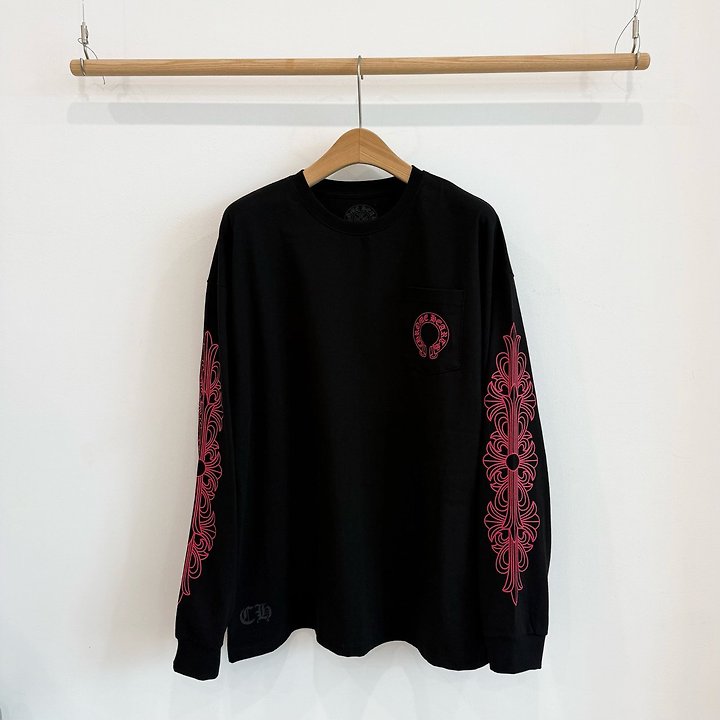 CHROME HEARTS 크롬하츠 홀스슈 플로럴 롱 슬리브