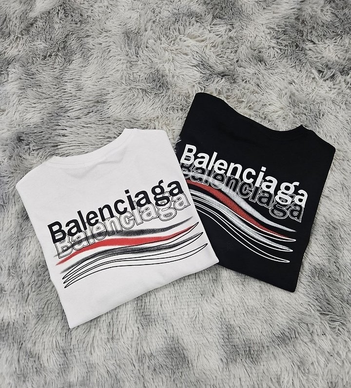 BALENCIAGA 발렌시아가 물결 믹스 맨투맨
