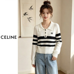 CELINE 셀린느 카라 스트라이프 니트 3COLOR