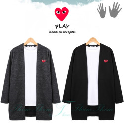 COMME DES GARCONS 꼼데가르송 베이직 오픈 숄 가디건