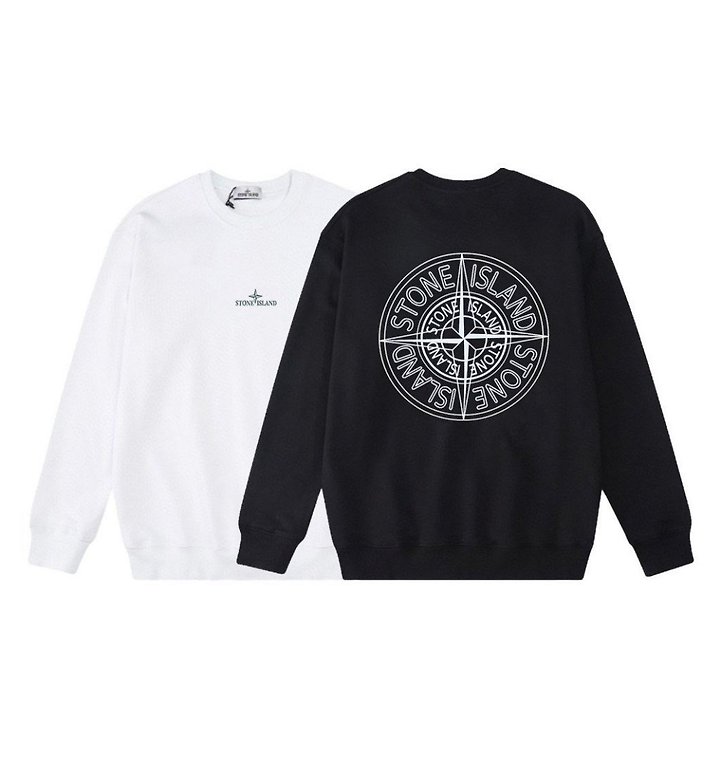 STONE ISLAND 스톤아일랜드 블루 컴패스 맨투맨
