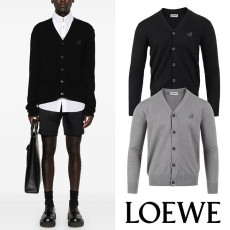 LOEWE 로에베 아나그램 자수 울 가디건