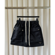 PRADA 프라다 60317 여성 리나일론 카고 스트링 스커트