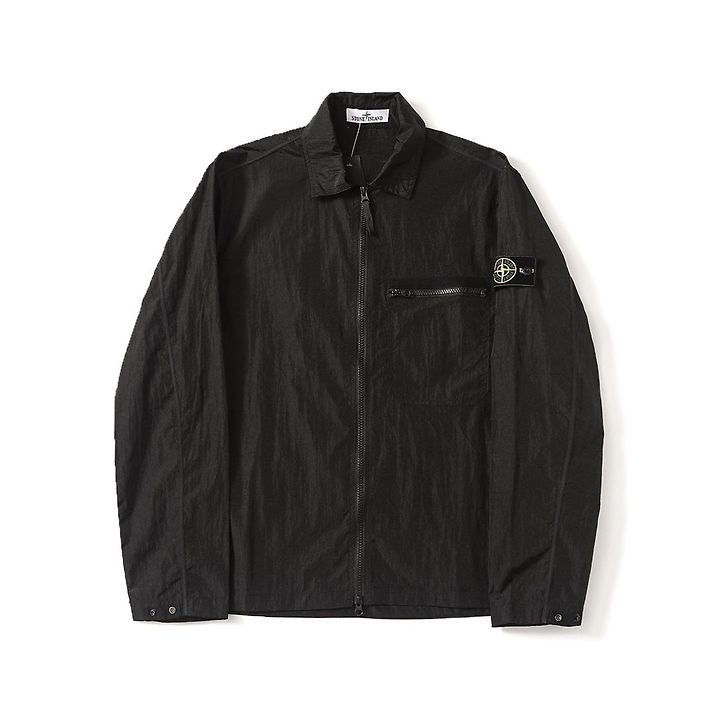 STONE ISLAND 스톤아일랜드 6077 나일론 메탈 가먼트 다이드 셔츠 자켓