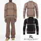 BURBERRY 버버리 기마자수 스퀘어 램스울 니트 집업