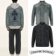 CHROME HEARTS 크롬하츠 크로스 백로고 워싱 데님 자켓
