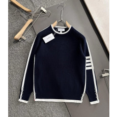 THOM BROWNE 톰브라운 4bar 라인 배색 라운드 니트 2COLOR