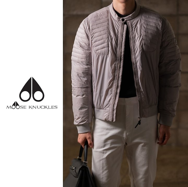MOOSE KNUCKLES 무스너클 덕다운 바이커 패딩 3COLOR