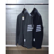 THOM BROWNE 톰브라운 4BAR 울 스냅 프론트 셔츠자켓
