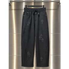 CHROME HEARTS 크롬하츠 크로스 멀티패치 테이퍼드 컴포트 밴딩 팬츠