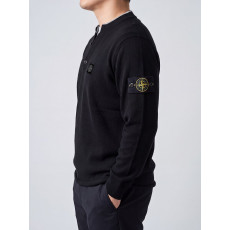 STONE ISLAND 스톤아일랜드 스퀘어 와팬 V넥 포인트 베이직 라운드넥 니트