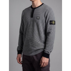 STONE ISLAND 스톤아일랜드 프리미엄 핀 스트라이프 컴퍼스 와펜 니트 2COLOR