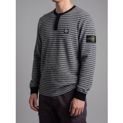 STONE ISLAND 스톤아일랜드 프리미엄 핀 스트라이프 컴퍼스 와펜 니트 2COLOR