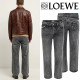 LOEWE 로에베 아나그램 돌워싱 스트레이트진