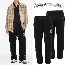 CHROME HEARTS 크롬하츠 크롬 홀스슈 지퍼 트레이닝 팬츠