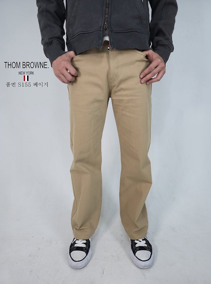 THOM BROWNE 톰브라운 코튼 스트레이트 핏 (S155) 3COLOR