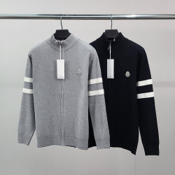 MONCLER 몽클레어 빽삼선 완장 니트 집업