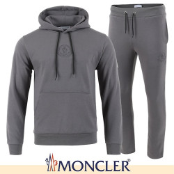 MONCLER 몽클레어 센터 엠보 로고 후드 셋업
