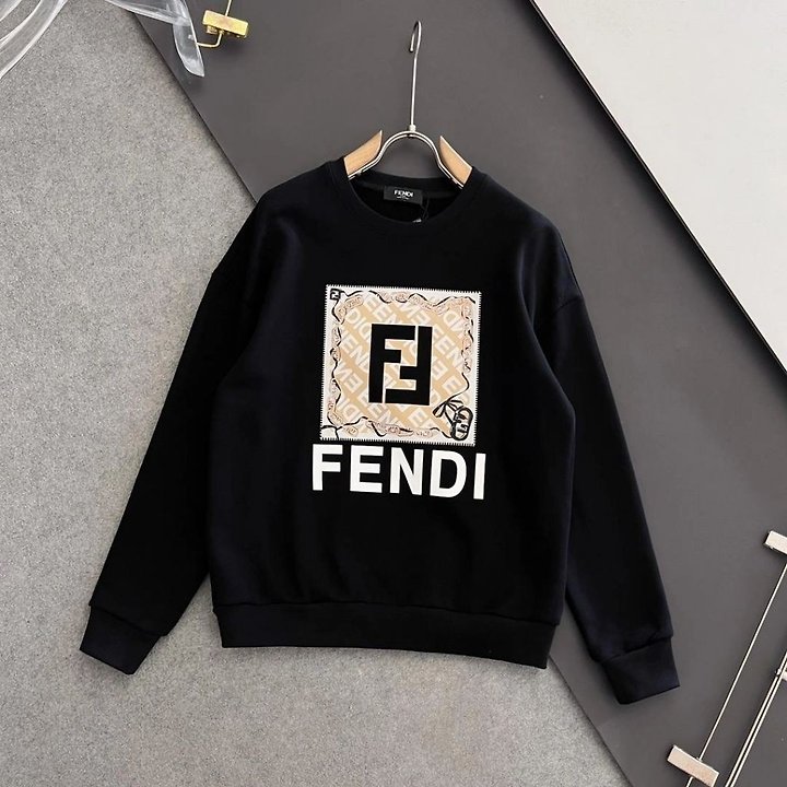 FENDI 펜디 더블 F 스퀘어 로고 레터링 맨투맨 2COLOR