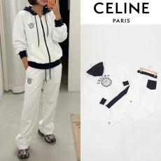 CELINE 셀린느 아뜰리에 로고 오버핏 후드집업 셋업