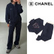 CHANEL 샤넬 하트 로고 오버핏 후드집업 셋업