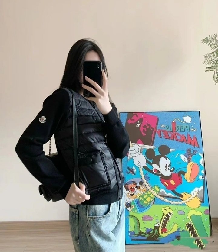 MONCLER 몽클레어 덕다운 니트집업