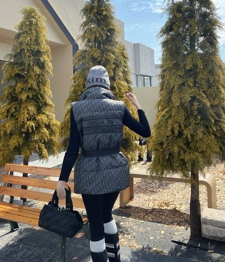 DIOR 디올 오블리크 패딩조끼(벨트포함)