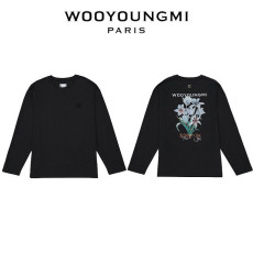 WOOYOUNGMI 우영미 그래픽 플라워 슬리브(블랙)