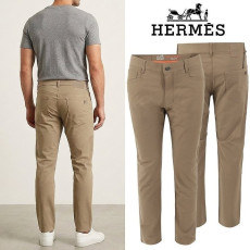 HERMES 에르메스 스틸 로고 코튼 슬림 일자진