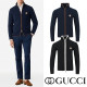 GUCCI 구찌 센터레터링 골드스틸 울니트 집업