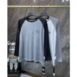 CHROME HEARTS 크롬하츠 7028 세메터리 크로스 레더 패치 래글런 니트