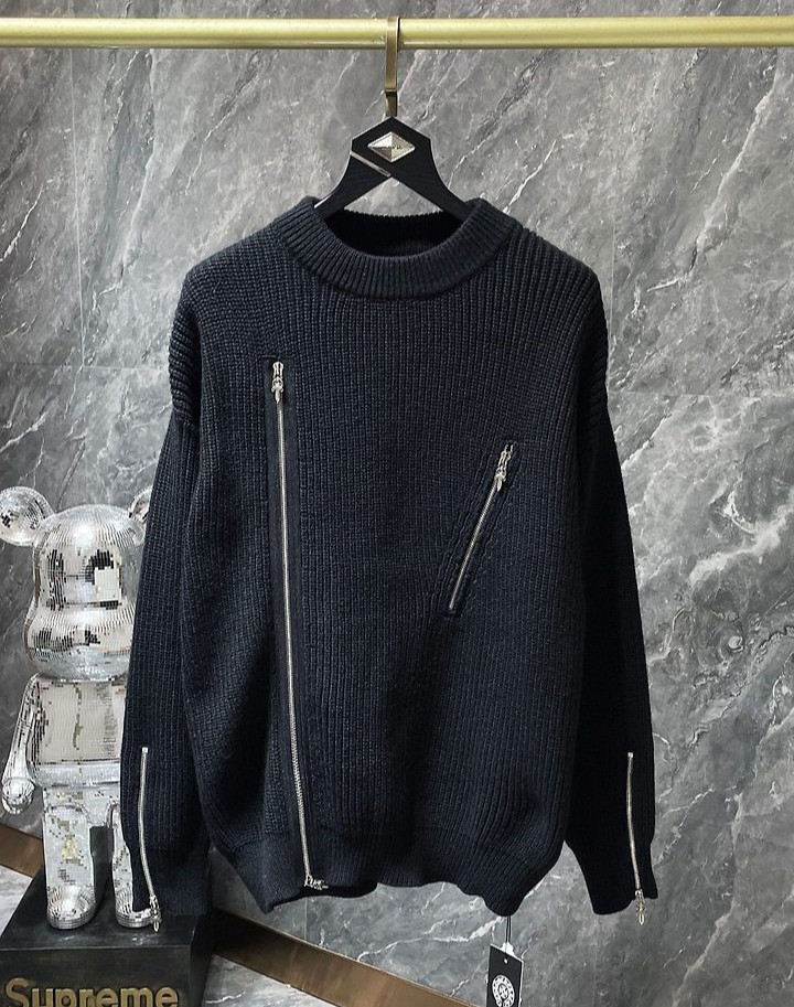 CHROME HEARTS 크롬하츠 7042 대거 멀티 지퍼 니트 　