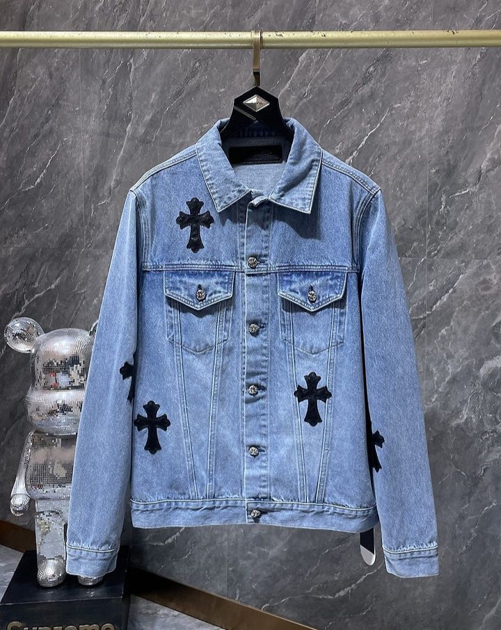 CHROME HEARTS 크롬하츠 7057 세메터리 크로스 데님 자켓