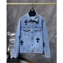 CHROME HEARTS 크롬하츠 7057 세메터리 크로스 데님 자켓