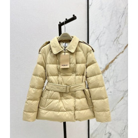 BURBERRY 버버리 벨티드 숏 구스패딩자켓